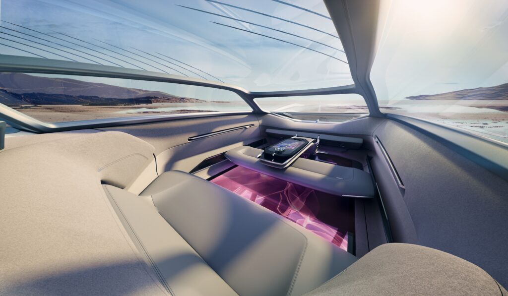 Lincoln Model L100 Concept interior, seats folded