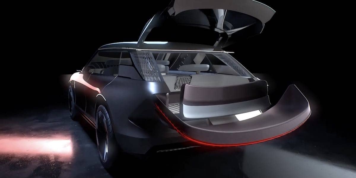 The trunk turns into a seat in the Star Concept
