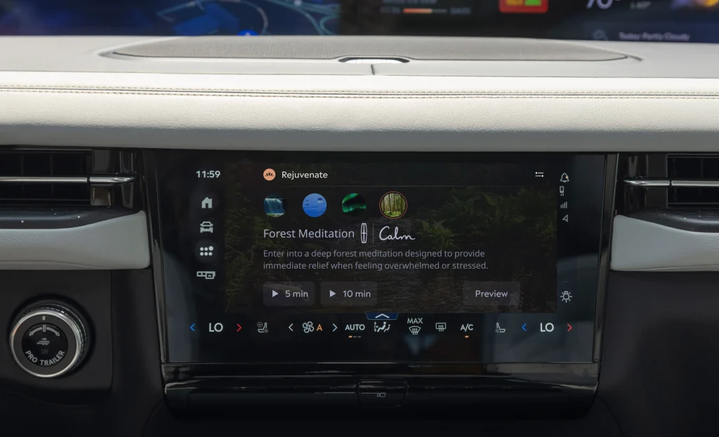 Lincoln creates vehicle meditation mode backed by Purdue University research to reduce stress in American drivers
