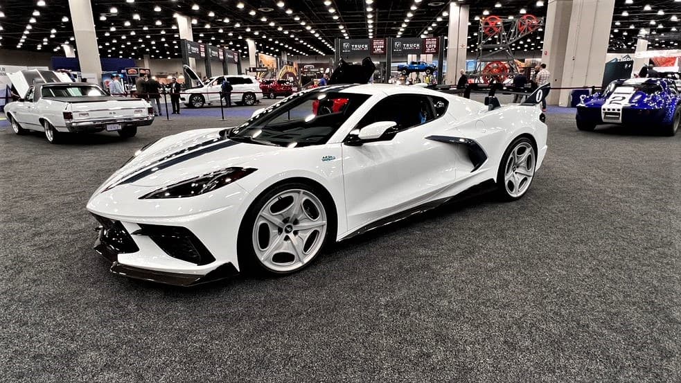 Chevy Corvette C8 at Detroit Auto Show