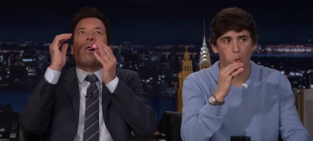 Linus Tech Tips shows Jimmy Fallon some bizarre technology and the comedian can't believe what he sees