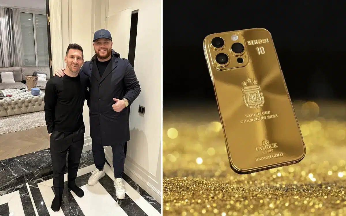 Lionel Messi gold iPhones, feature image