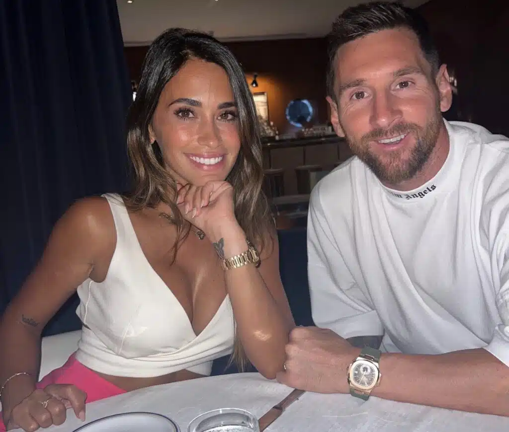 Lionel Messi and Antonela Roccuzzo