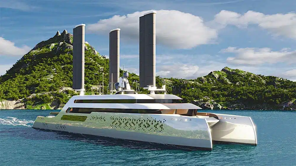This yacht concept is so tech advanced it makes the sea around it GLOW