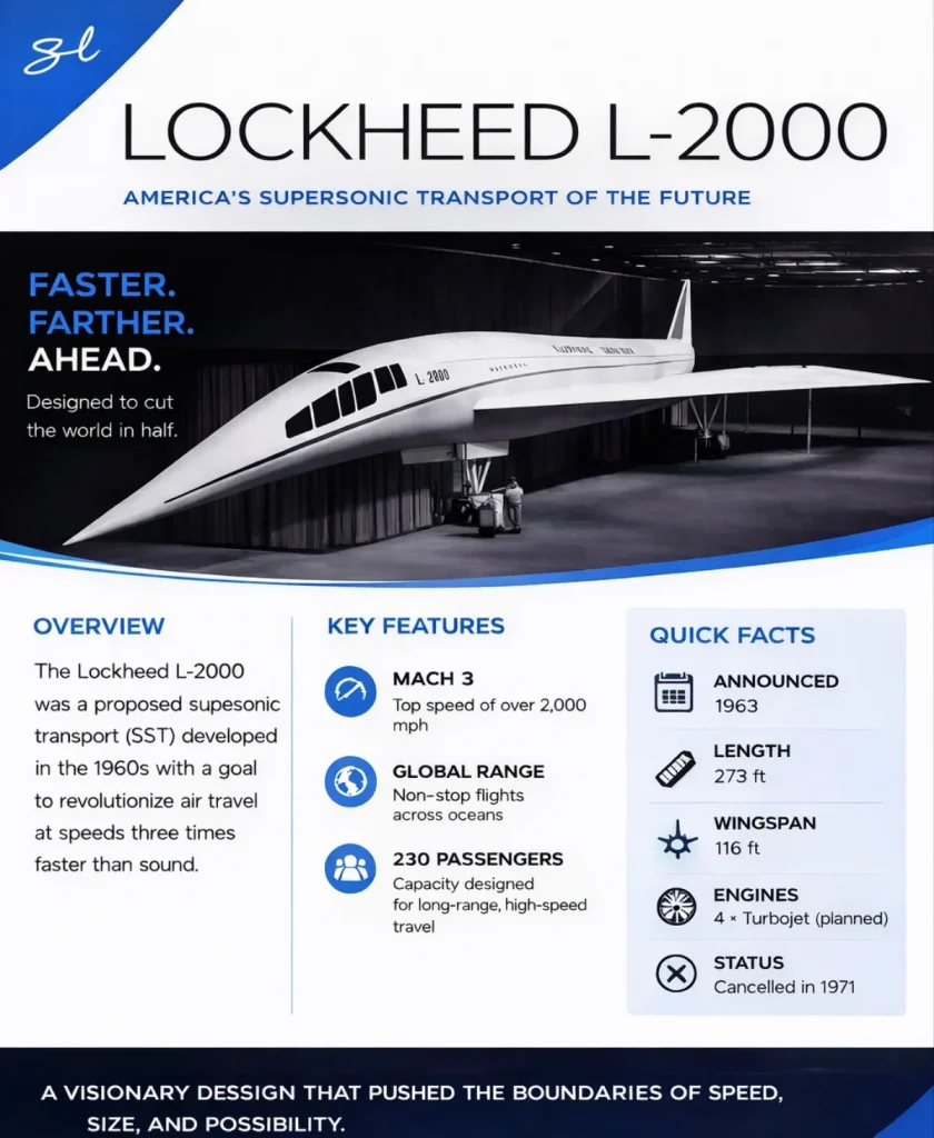 Lockheed designed an American supersonic airliner that beat Concorde on almost every metric but the US government picked a Boeing that never flew instead