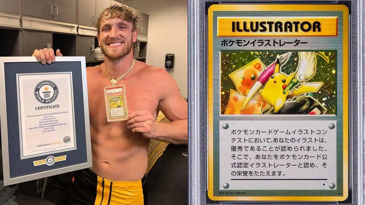 Logan Paul transforma carta de Pokémon mais cara do mundo em NFT