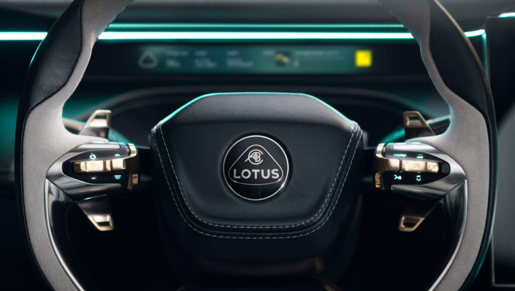 Lotus Eletre steering wheel
