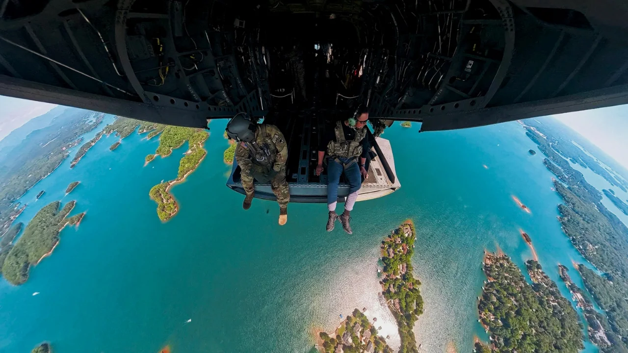 First British civilian to fly supersonic in an F-16 pushes things even further with wild AH-64 Apache ride