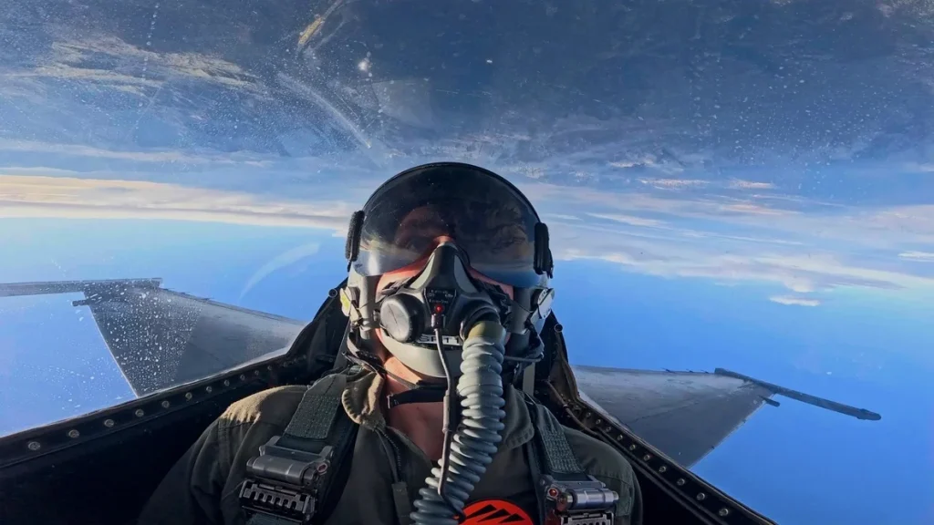First British civilian to fly supersonic in an F-16 at Edwards reveals what it actually feels like to hit Mach 1.58