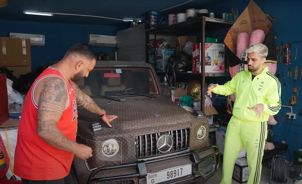 Man bought a cheap 'baby G-Wagen' and then wrapped it in Louis Vuitton bags to make its value shoot up