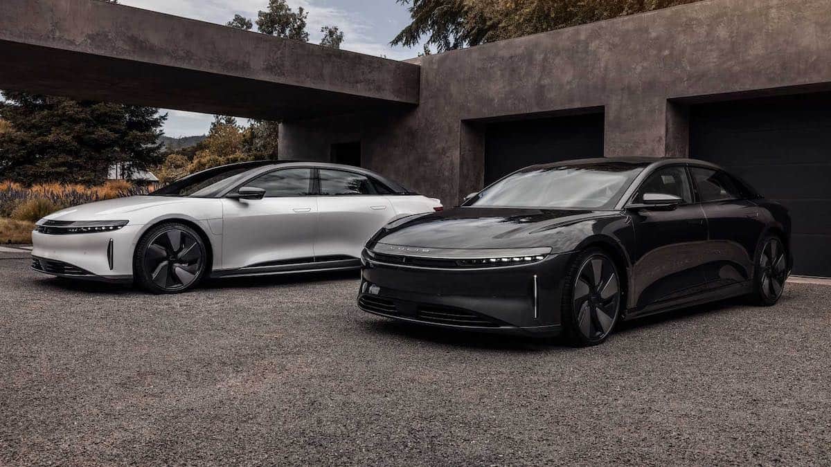 Lucid Air Stealth Edition design package at Monterey Car Week 2022