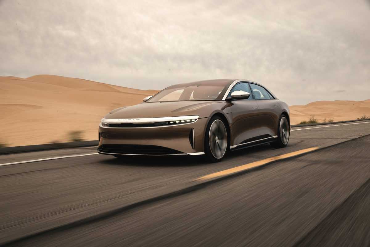 Lucid Air on the road - hero image