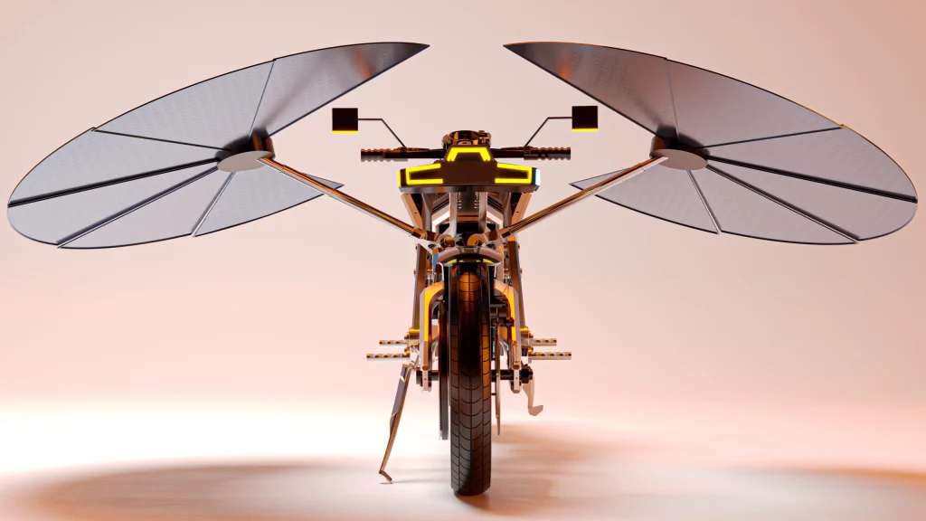 MASK Architects has unveiled the SOLARIS motorcycle - the world's first solar-charged motorcycle