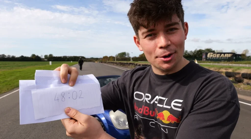 Man mods the hell out of $669 car to try and get it to beat $26,750 sports car on a racetrack