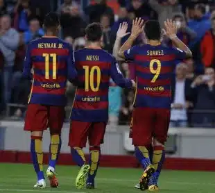 Neymar joined Barcelona in 2013, forming "MSN" alongside Lionel Messi and Luis Suarez