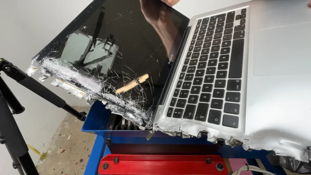 US man put a MacBook into a shredding machine and found the result was 'surprisingly brutal'