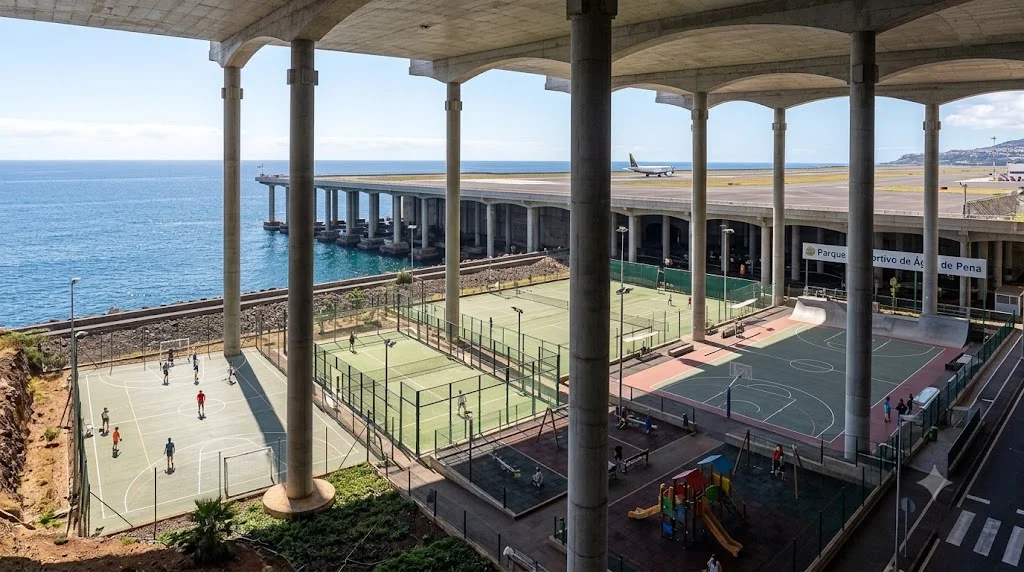 Madeira Airport is famous for its extreme landings but what's hidden underneath the runway is even more surprising