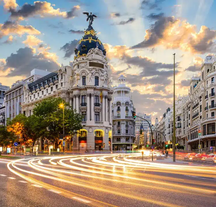 European cities, such as Madrid in Spain, are subject to ever-growing extremes of heat - and black cars could be part of the problem.