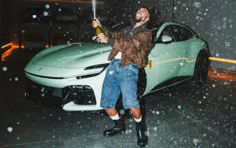 Columbian superstar Maluma bought a new Ferrari Purosangue