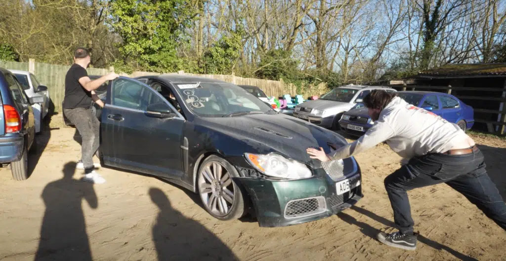 This Jaguar XFR was a crash damaged car and risky salvage rebuild Through expert car restoration, it’s now running again and ready for a second chance