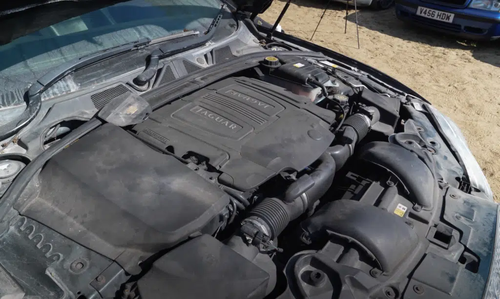 This Jaguar XFR was a crash damaged car and risky salvage rebuild Through expert car restoration, it’s now running again and ready for a second chance