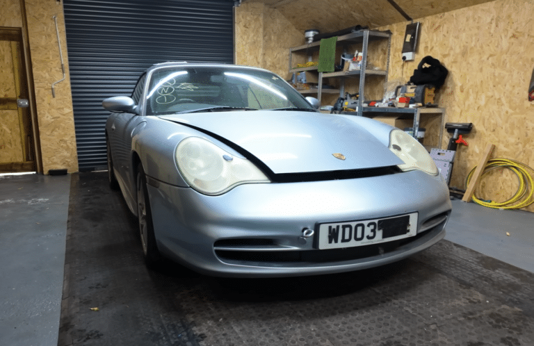 A fire-damaged Porsche 911 from a Copart auction was turned into a successful car restoration project and flipped for profit after careful repairs