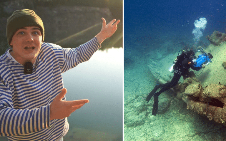 Man discovers very strange find while scuba diving in the river