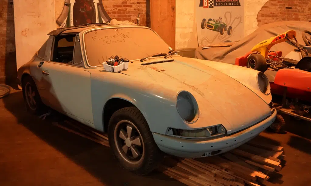 A rare Porsche and BMW, a hidden car collection, and a classic Porsche 911T were uncovered in an Alabama barn with deep historical roots