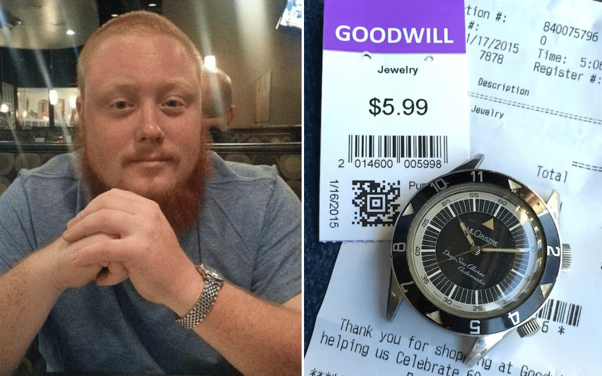 Man finds Jaeger-LeCoultre watch worth thousands at thrift store