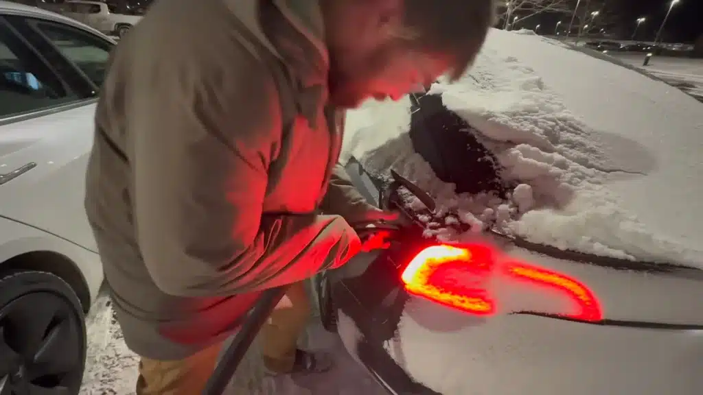 Man-froze-his-Tesla-Model-3-Performance-then-immediately-plugged-it-into-a-Supercharger-to-see-what-would-happen