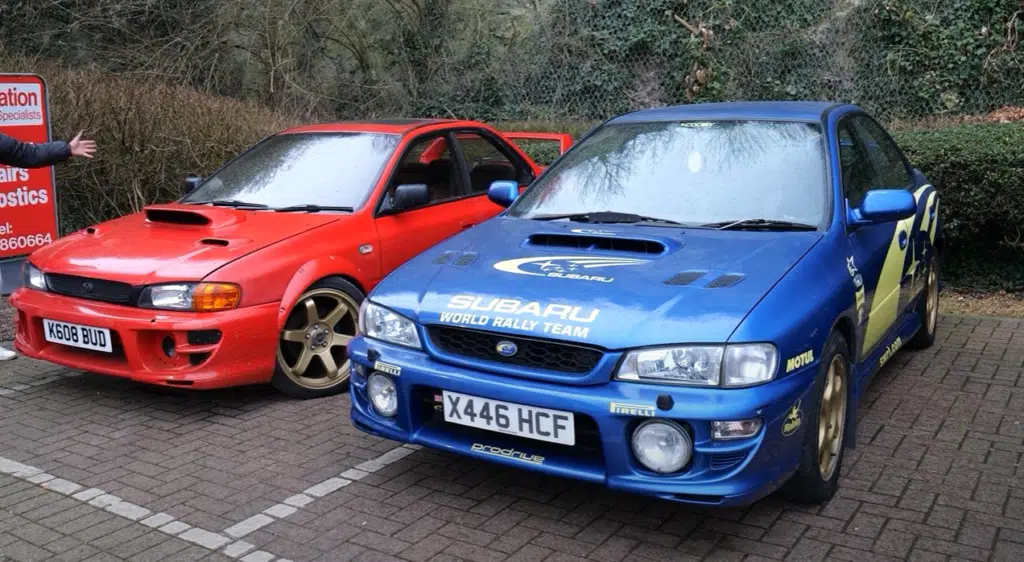 Man aims to multiply his money tenfold by flipping two Subarus