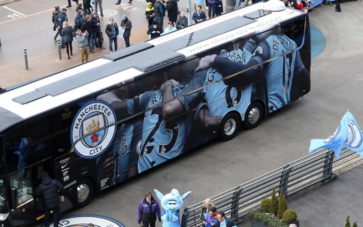 Tour of Manchester City team bus shows how elite athletes live on the road