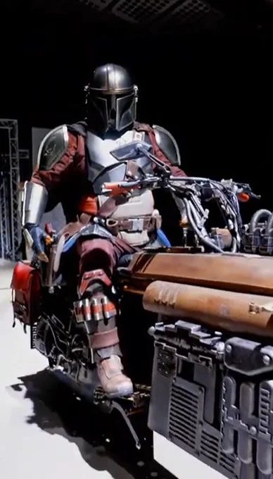 Man brings The Mandalorian and Grogu into reality with an incredible speeder bike build that appears to hover off the ground