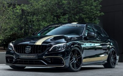 Manhart turns the Mercedes C63 into a 700-hp two-tone monster