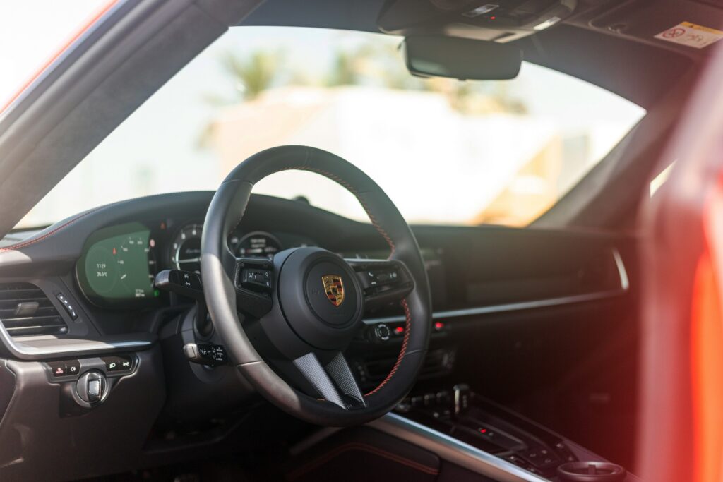 Manhart Porsche steering wheel