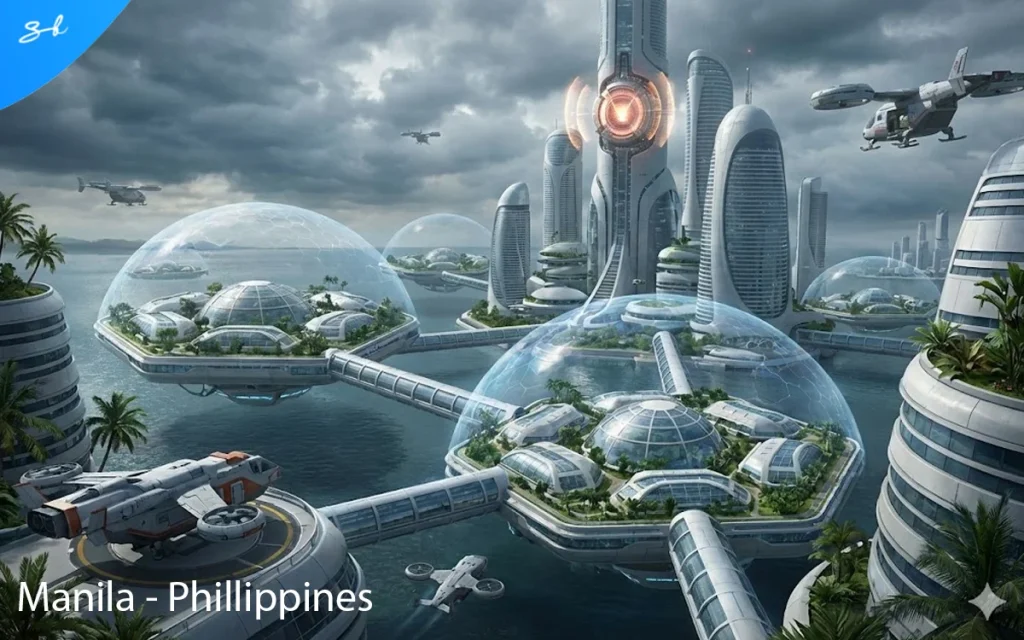 We asked AI to predict what the 20 most populated cities will look like in the year 5000, and this is the technological paradise it created