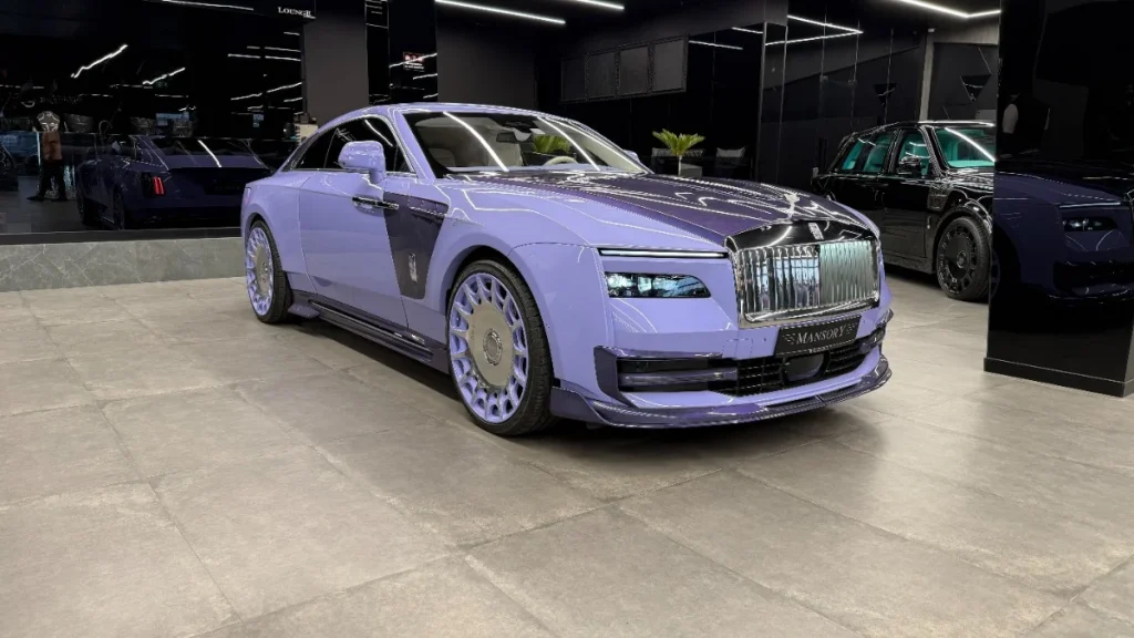 Supercar Blondie just picked up her new Mansory Rolls-Royce Spectre, which is now finished in a shade of purple we haven't really seen anywhere except maybe some beautiful lavender fields in France