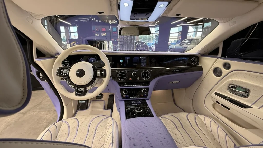 Supercar Blondie just picked up her new Mansory Rolls-Royce Spectre, which is now finished in a shade of purple we haven't really seen anywhere except maybe some beautiful lavender fields in France