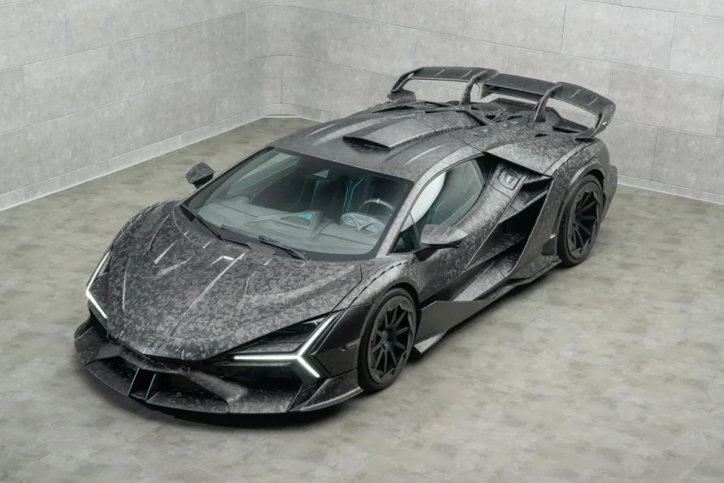 Mansory has done it again, this time with a Lamborghini Revuelto completed covered in carbon fiber