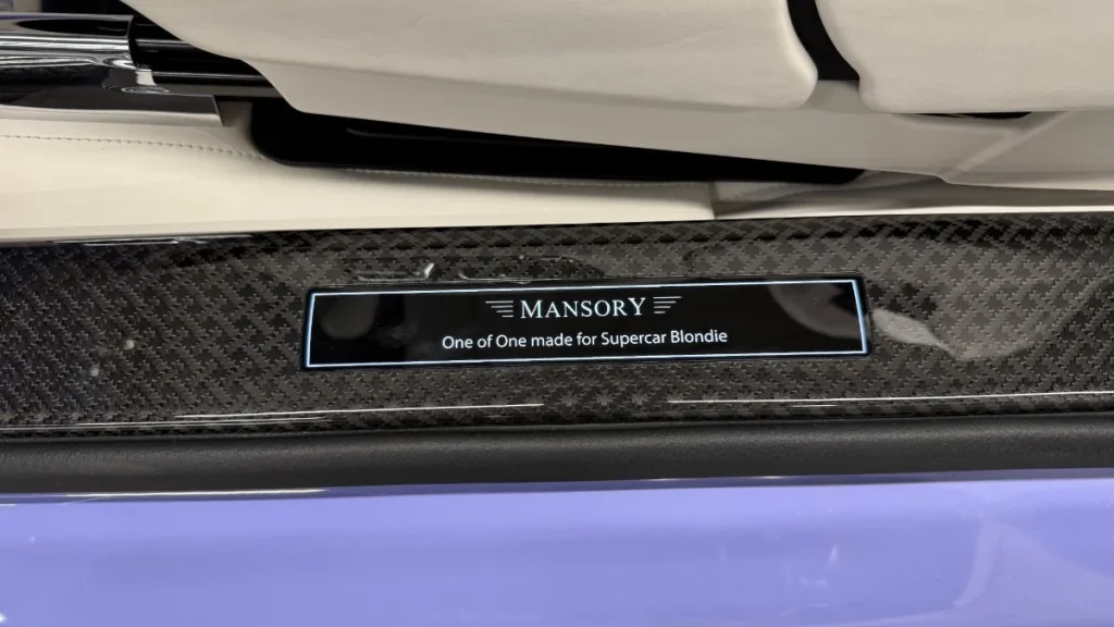 Supercar Blondie just picked up her new Mansory Rolls-Royce Spectre, which is now finished in a shade of purple we haven't really seen anywhere except maybe some beautiful lavender fields in France