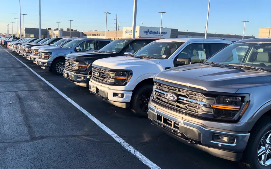 Many Ford trucks have been sitting for months in dealer yard and they all have something in common