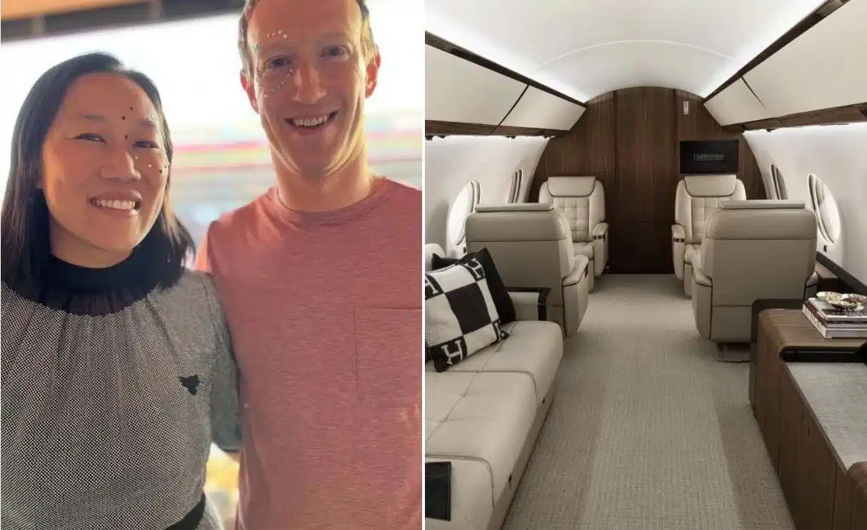 Mark Zuckerberg private jet lead image