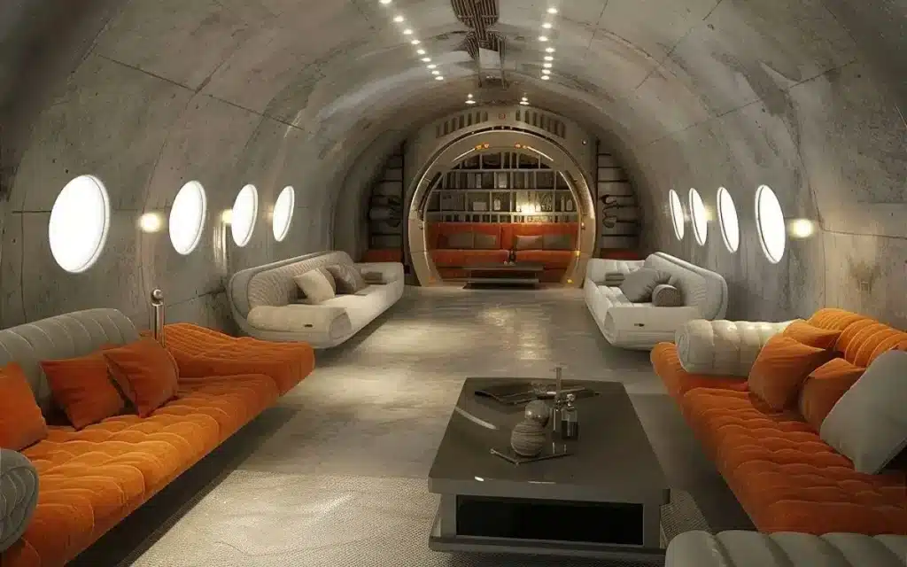 Inside doomsday bunker