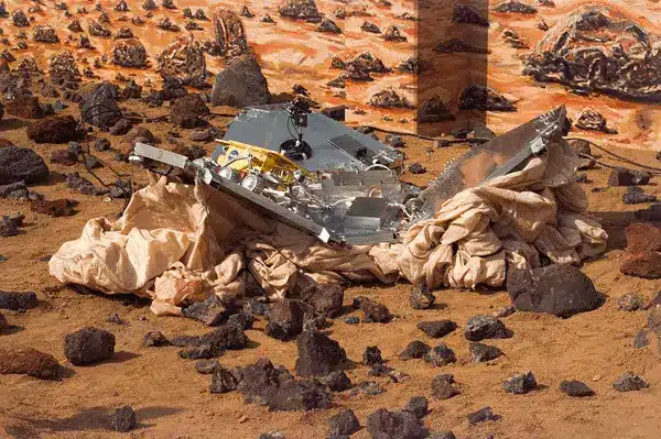 El primer rover de Marte envía una imagen impresionante de la superficie del planeta