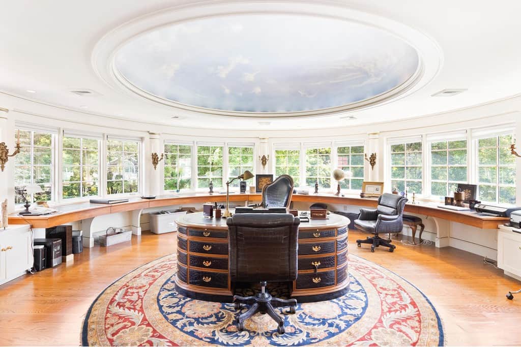 Massachusetts mansion, office