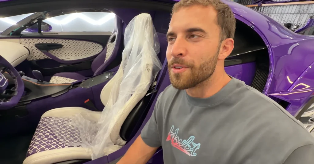 Mat Armstrong reveals the $6M Chiron Pur Sport to its owner after finishing rebuild Bugatti said would be impossible before spotting one last thing