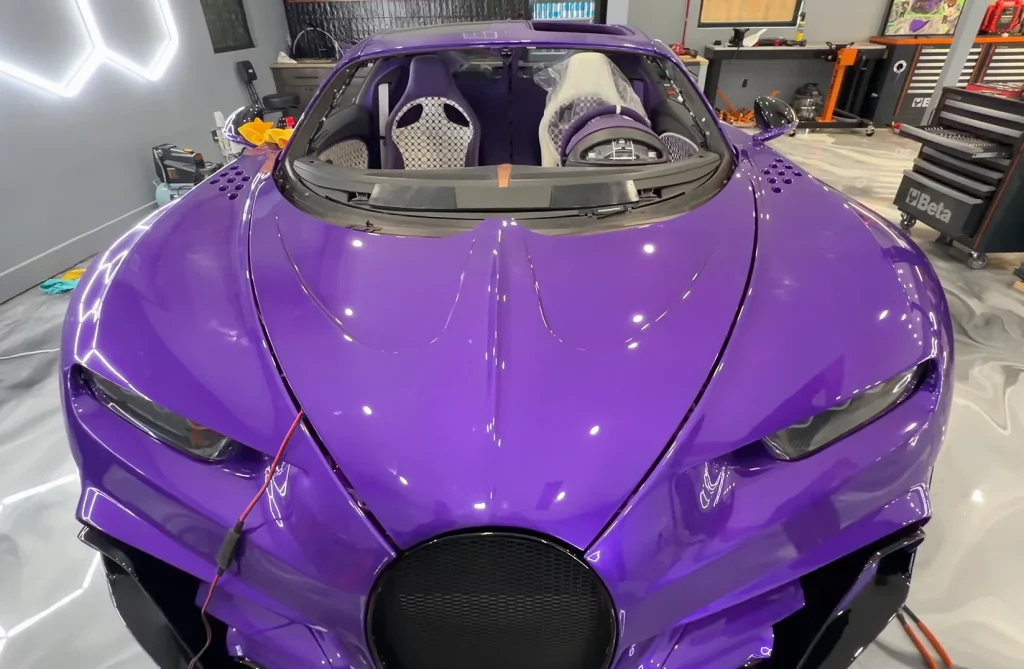 Mat Armstrong reveals the $6M Chiron Pur Sport to its owner after finishing rebuild Bugatti said would be impossible before spotting one last thing