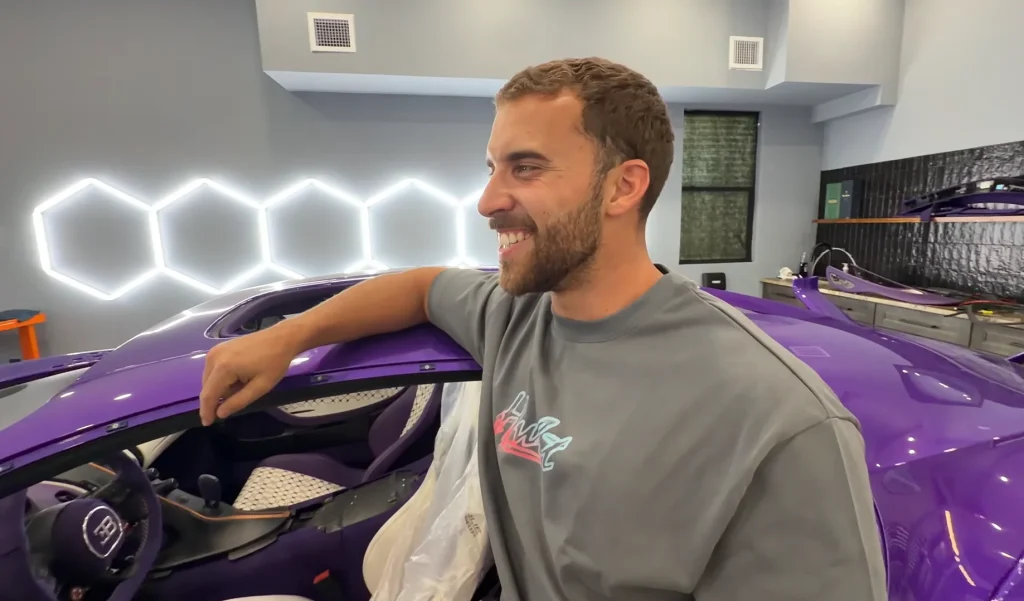 Mat Armstrong reveals the $6M Chiron Pur Sport to its owner after finishing rebuild Bugatti said would be impossible before spotting one last thing