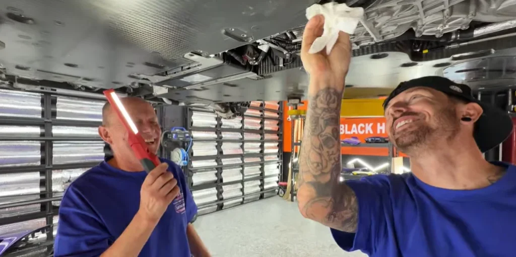 Mat Armstrong responds to rumor circulating of a hairline gearbox crack on wrecked Bugatti Chiron Pur Sport