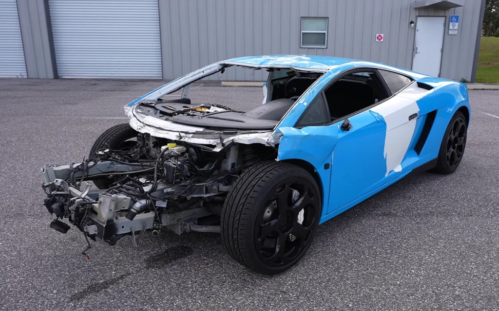 Famed YouTube mechanic Mat Armstrong has sunk $90k into buying the Lamborghini Gallardo destroyed in a viral MrBeast stunt, and it's looking to be a heavy fix